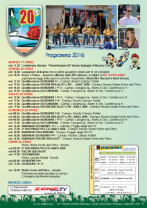 Programma Torneo 2016